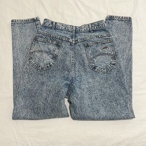 Blue denim jeans